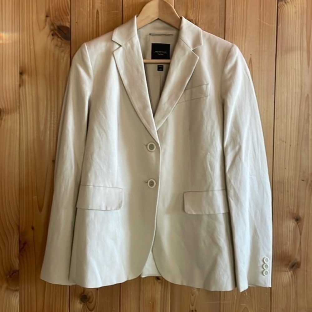 MaxMara Weekend Cream Single-Breasted Blazer